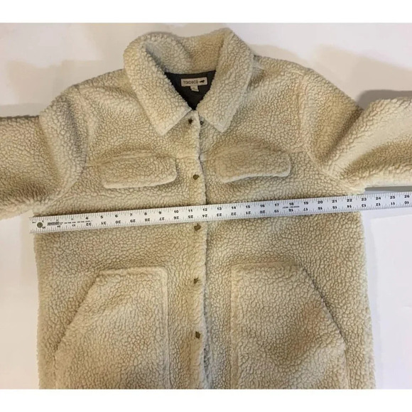 Toad & Co Women's Hutton Snap Front Collared Sherpa Jacket Size L - Picture 11 of 13